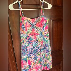 Lilly Pulitzer Pink and Blue Patterned Dress